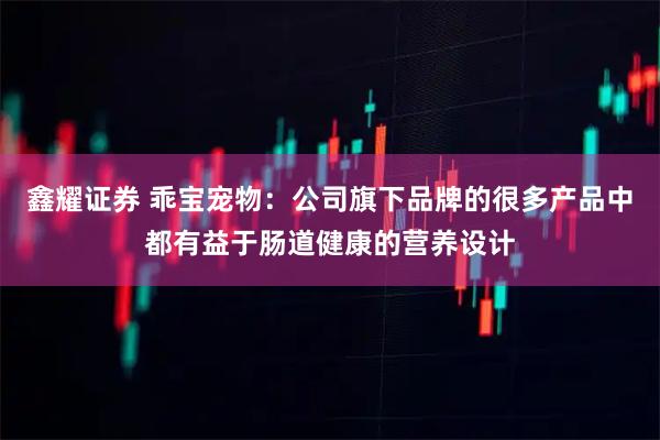 鑫耀证券 乖宝宠物:公司旗下品牌的很多产品中都有益于肠道健康的营养设计