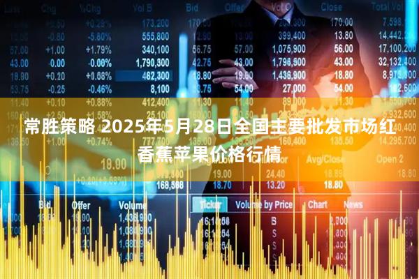 常胜策略 2025年5月28日全国主要批发市场红香蕉苹果价格行情