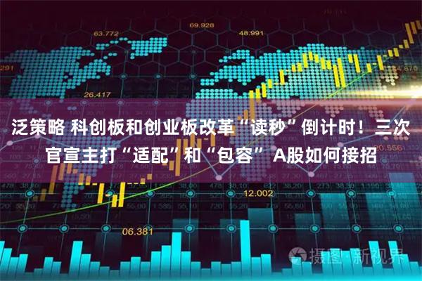 泛策略 科创板和创业板改革“读秒”倒计时!三次官宣主打“适配”和“包容” A股如何接招