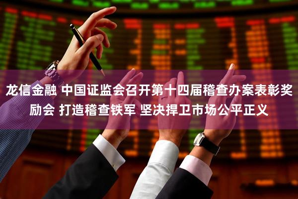 龙信金融 中国证监会召开第十四届稽查办案表彰奖励会 打造稽查铁军 坚决捍卫市场公平正义